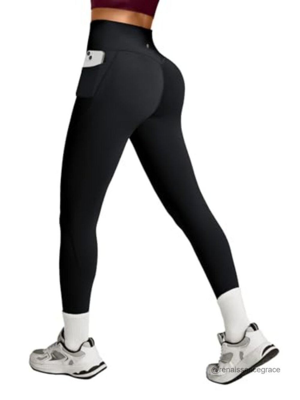 Scrunch Butt Lifting Leggings with Pockets High Waisted Compression Yoga Pants